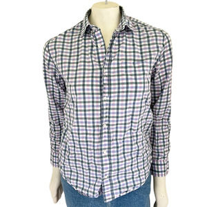J.CREW Crewcuts Long Sleeve Button Down Check Plaid Shirt SZ 14